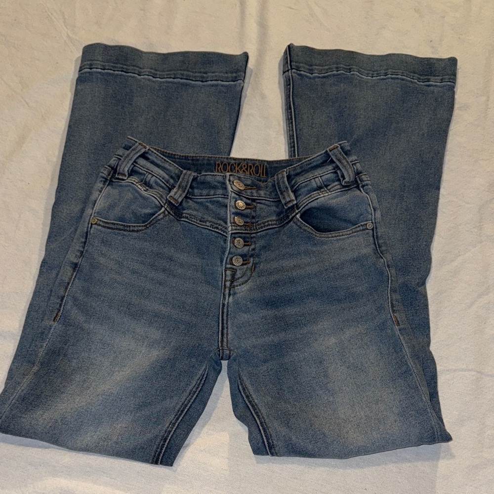 Rock & Roll Women's flare leg jeans - Classic Blue